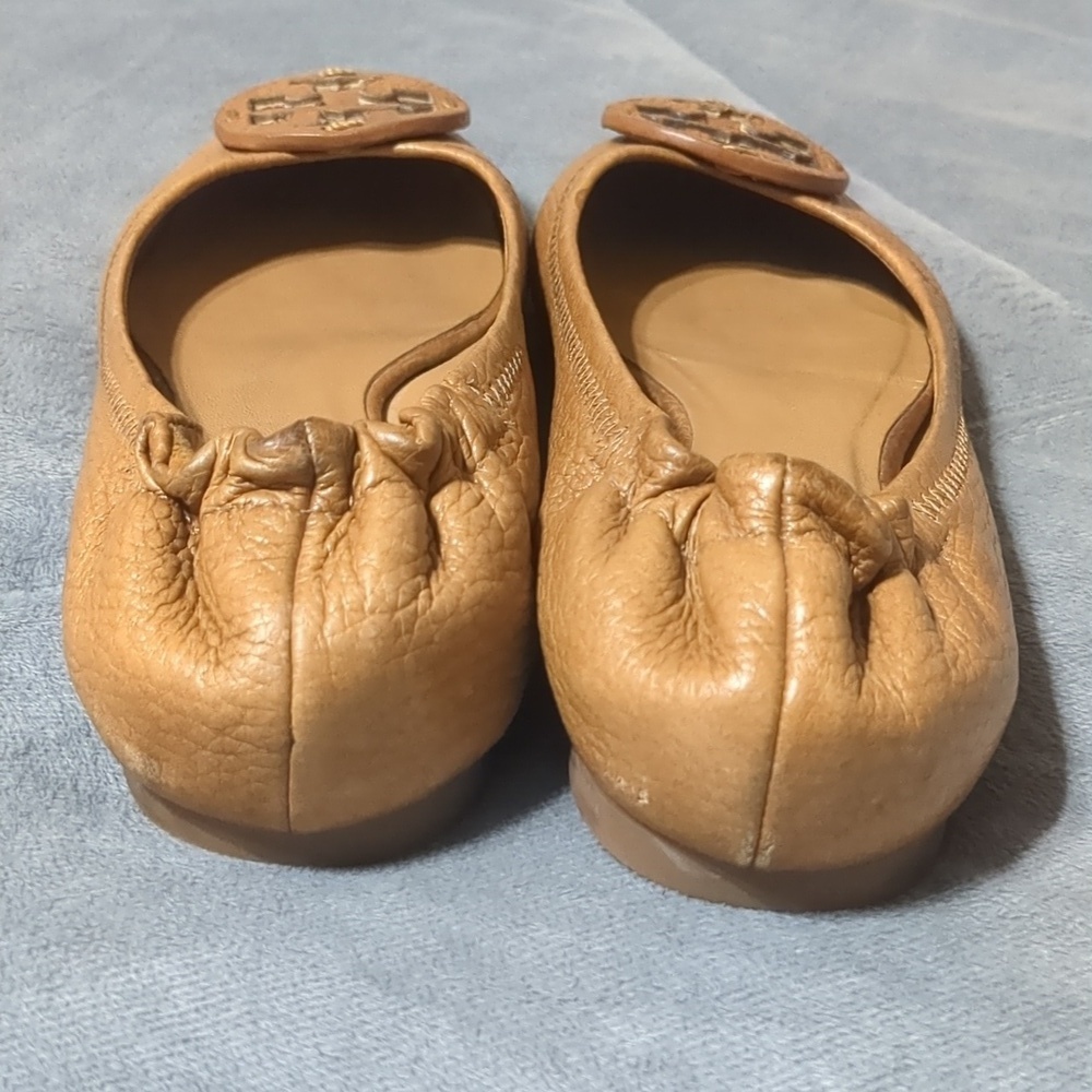 Tory Burch Reva Tumbled Logo Flats size 4.5 - Picture 3 of 10